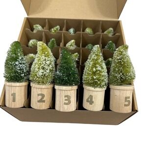 Bee & Willow Advent Calendar Bottle Brush Tree Christmas Holiday